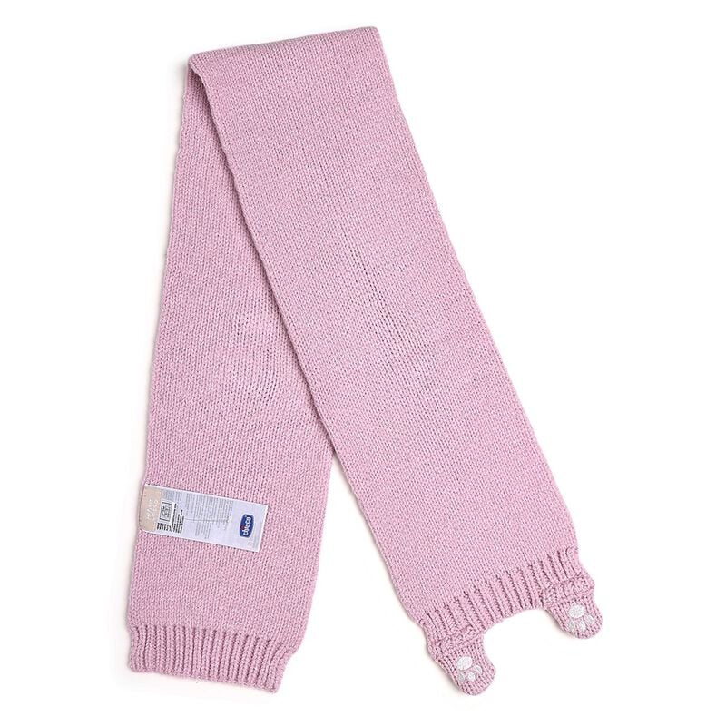 Infants Light Pink Cap with Scarf image number 3